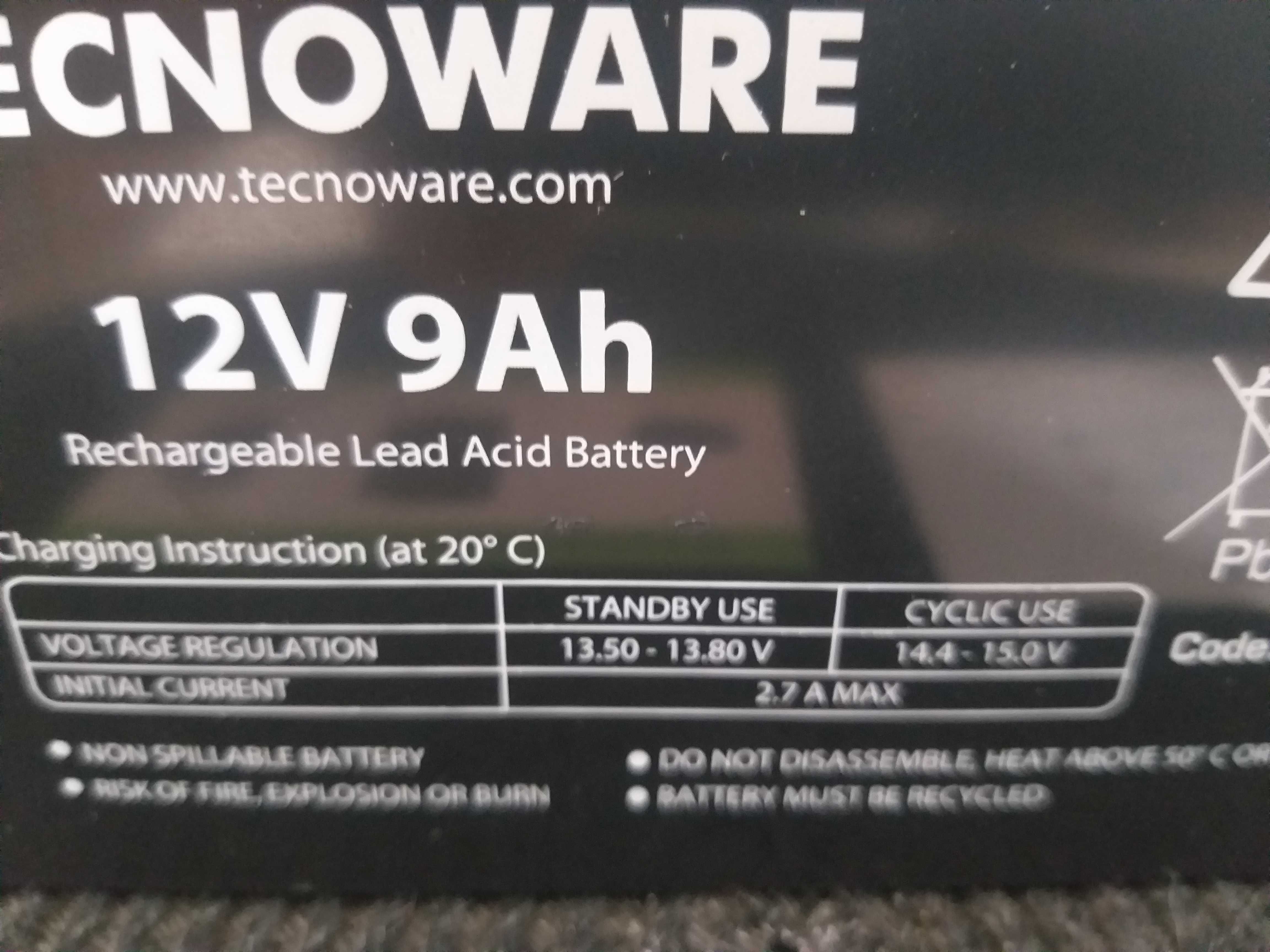 Akumulator Tecnoware 12 V 9 Ah