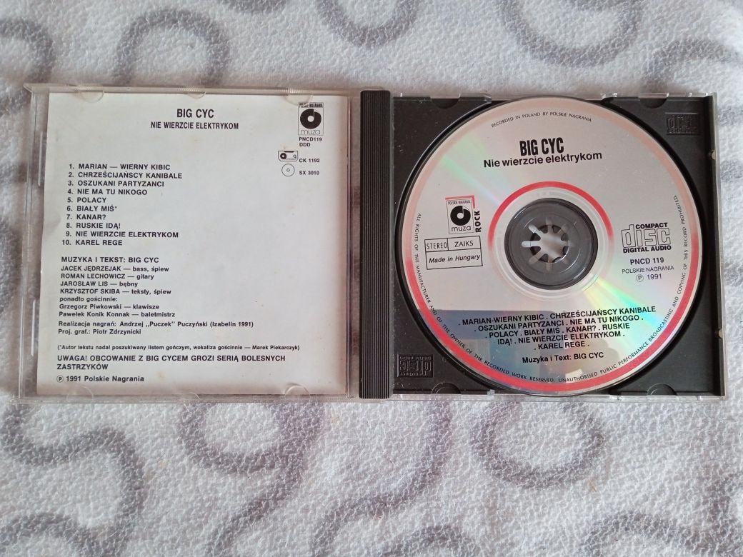 CD Big cyc Nie wierzcie elektrykom 1991 Muza