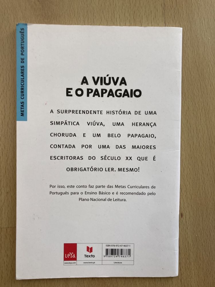 Livro “A viúva e o pagagaio”