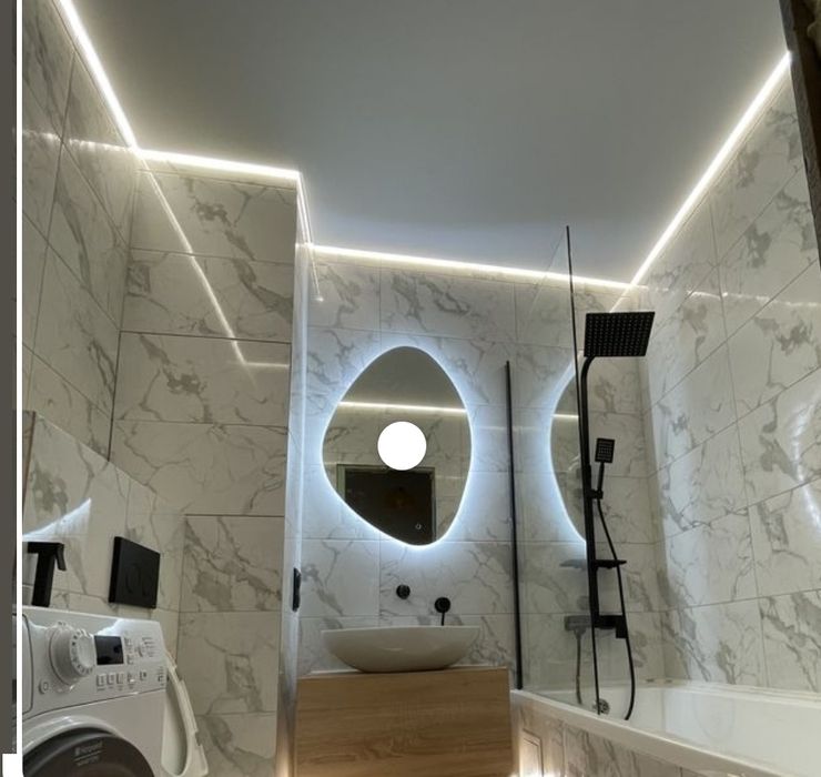 Натяжные потолки !!!Световые линии ,теневой,парящий,Харьков.