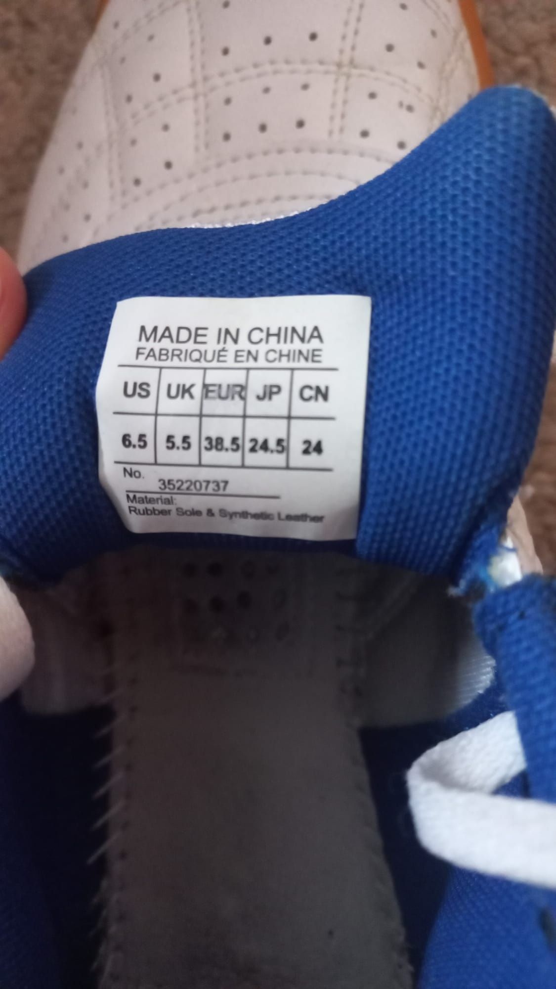 Buty do tenisa stołowego Andro SHUFFLE STEP rozm.38,5 biało-niebieskie