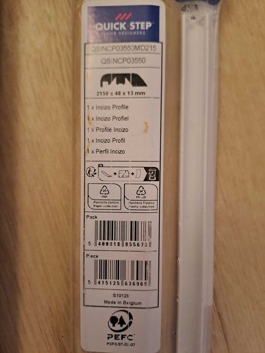 Profil Incizo Quick-Step 215cm MJ3550 – Nowy, oryginalny (4 szt.)