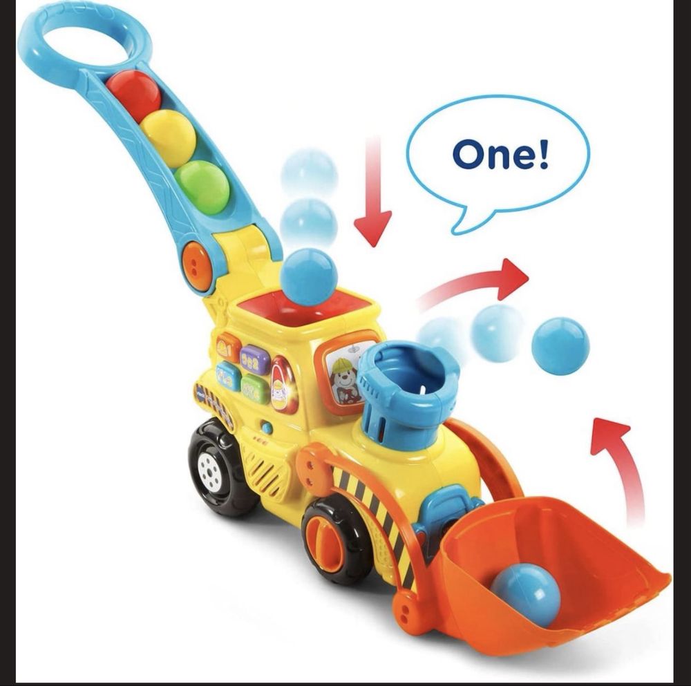 Каталка бульдозер Vtech Pop a Balls Push and Pop Bulldozer
