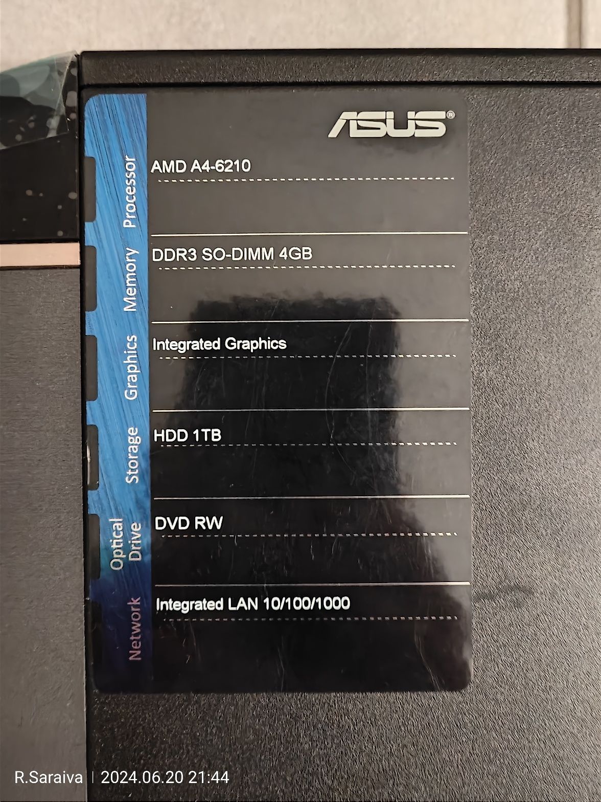 Pc Asus 1T (Novo)