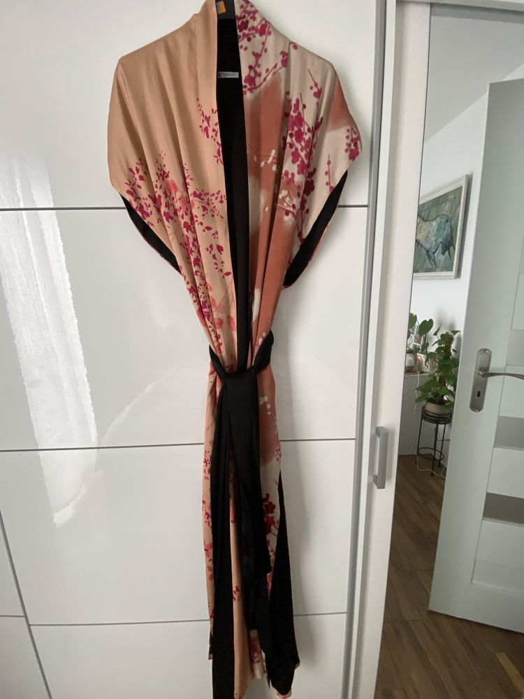 Zara sukienka luksusowa, limitowana edycja kimon