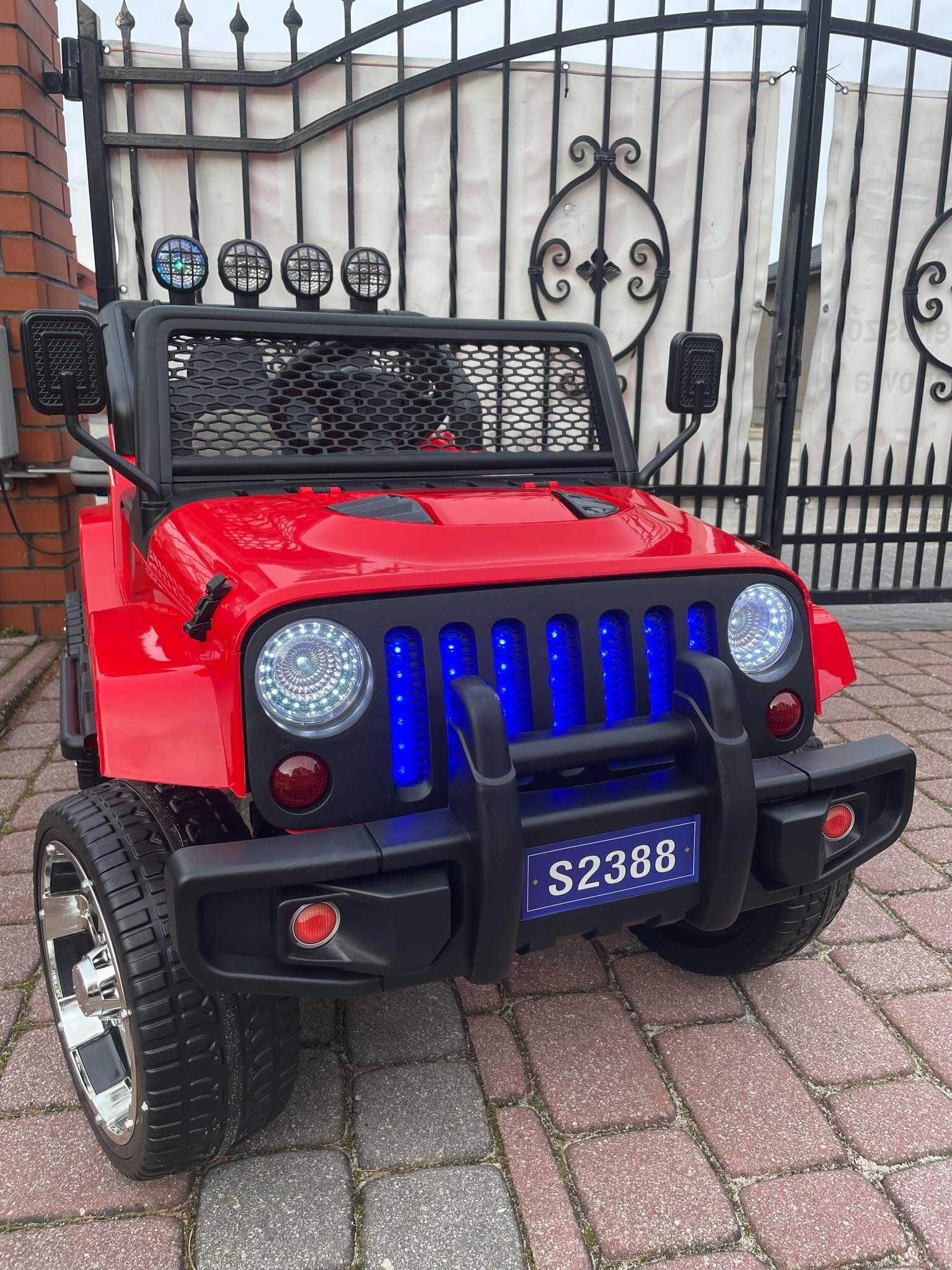 NOWY DUŻY Auto Jeep 4x4 na akumulator Samochód dla dzieci PILOT EVA