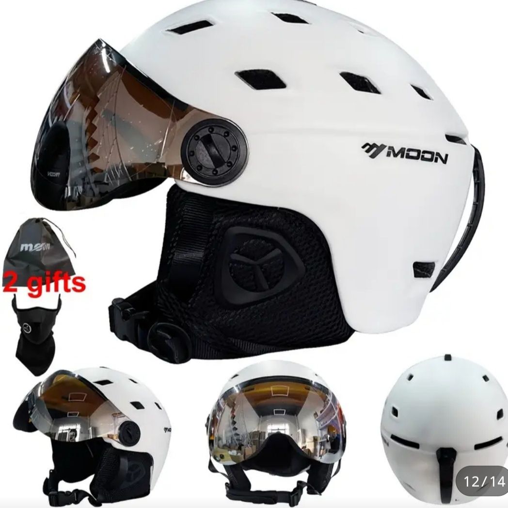 Kask narciarski z szybą Rozmiar L