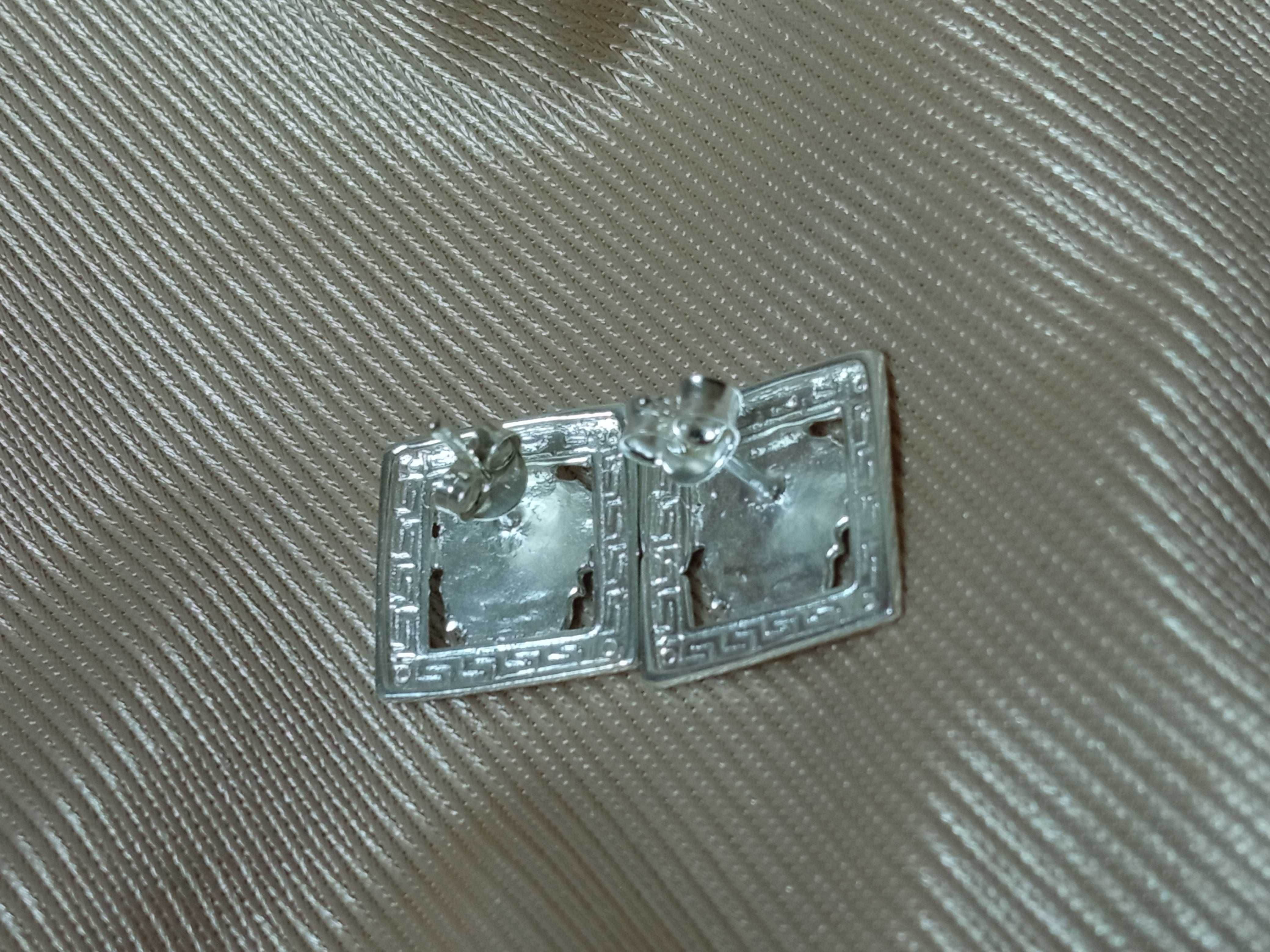 Srebrne kolczyki Meduza Grecki wzór jak Versace 11 g Sr925