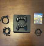 Playstation 4 + 2 comandos + Jogo PS4