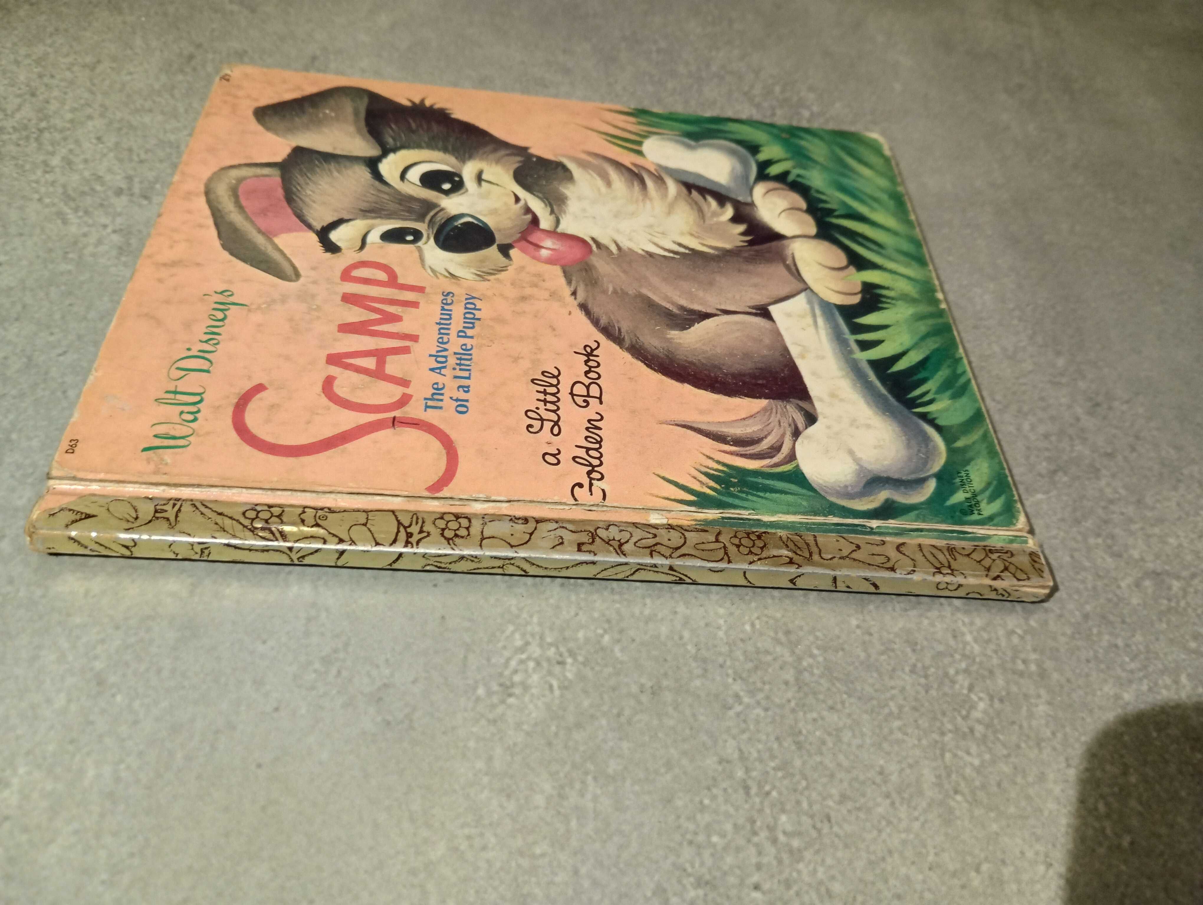 SCAMP by WALT DISNEY Prod. Wyd. 1957r Publ. by Golden Press UNIKAT PRL