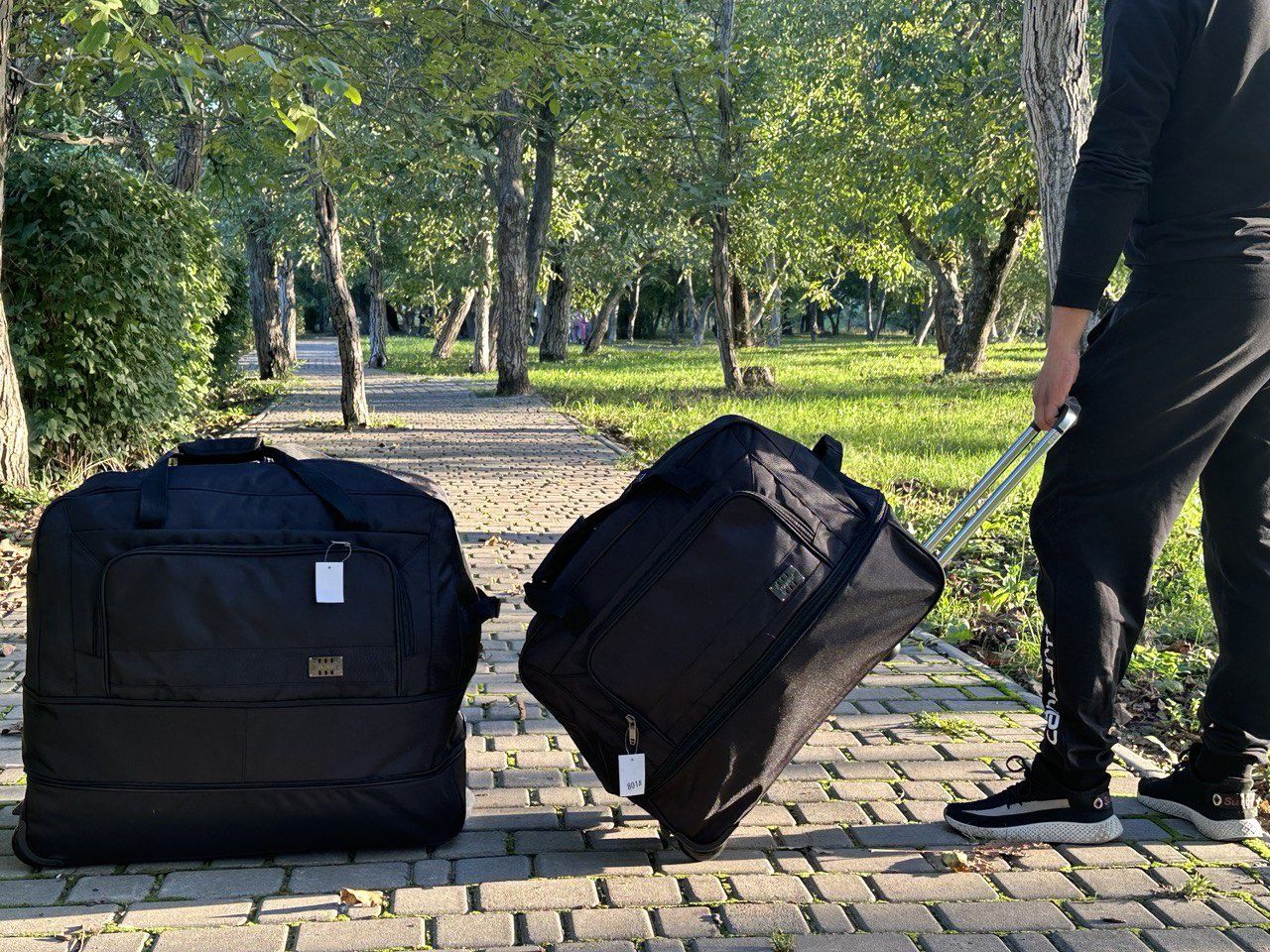 Сумка на колёсах трансформер XL/L 75–140л дорожная чемодан складная