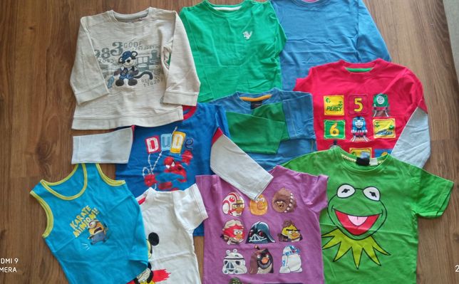 10 koszulek dla chłopca roz.2-3 lata