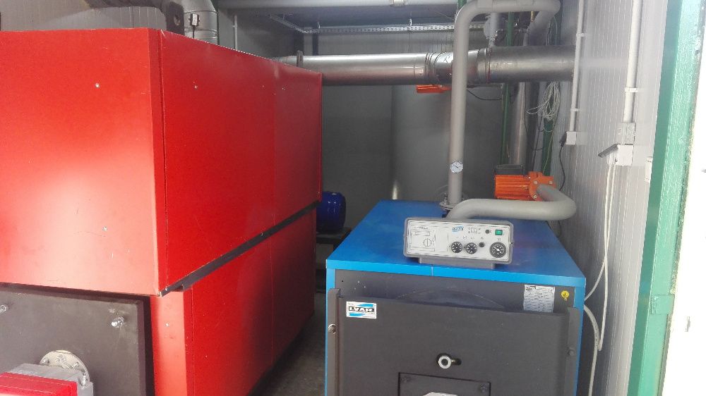 kontener grzewczy  wynajem ogrzewanie beton betoniarnia kotłownia