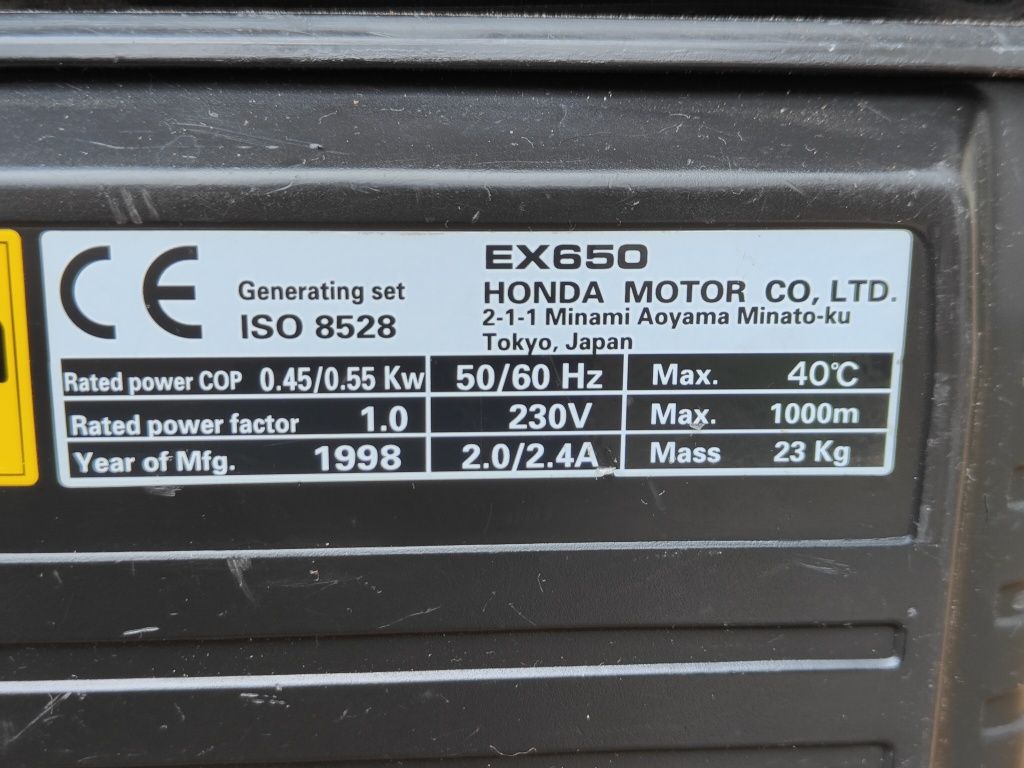Honda EX650 генератор на балкон.Японія