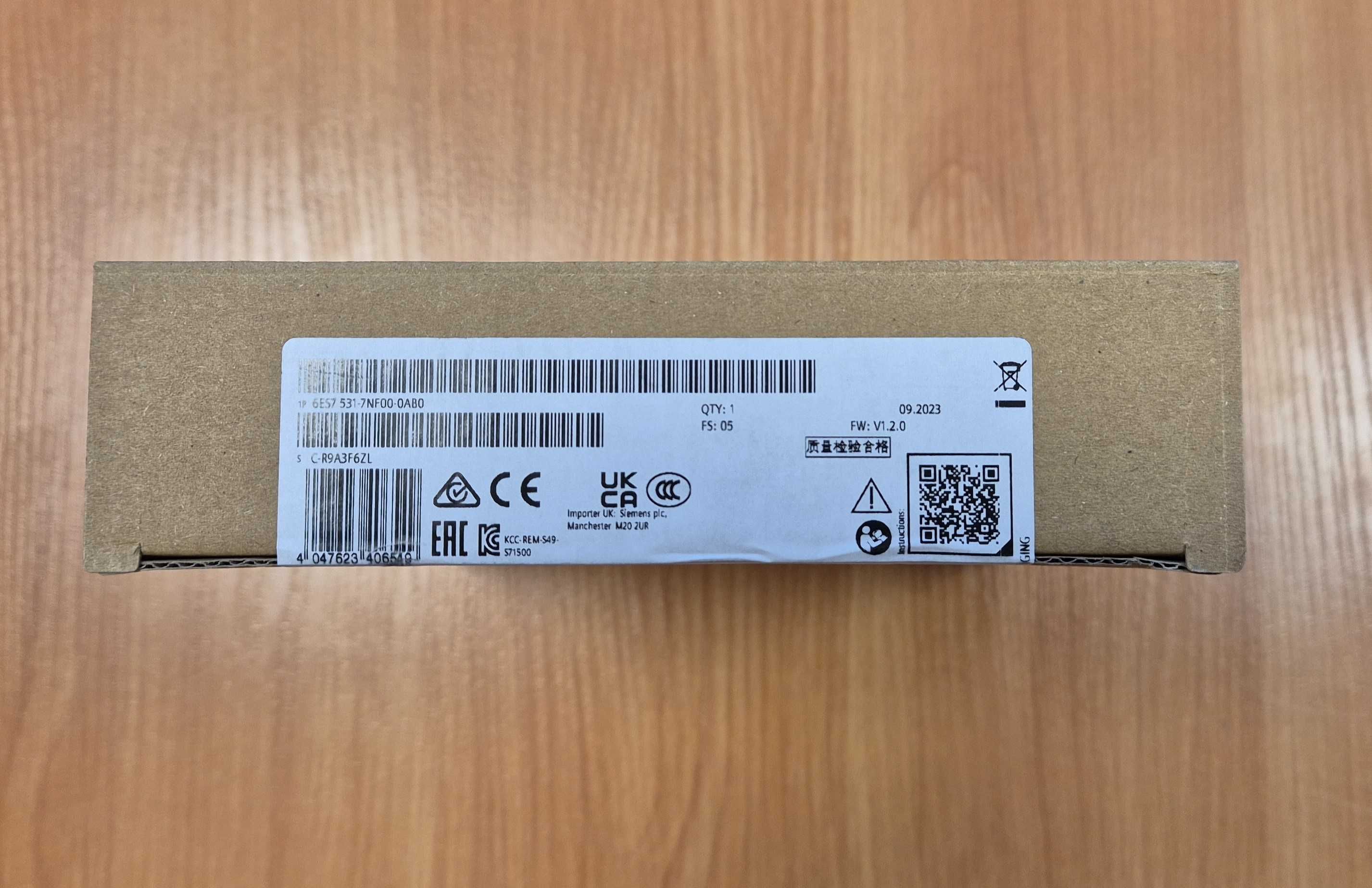S7-1500 analog input 6ES7 531-7NF00-0AB0 nowa karta szt. 3