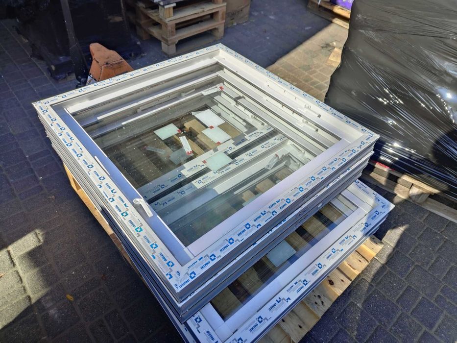 Inwentarskie Okna_ gospodarcze okno uchylne przemysłowe PCV NOWE