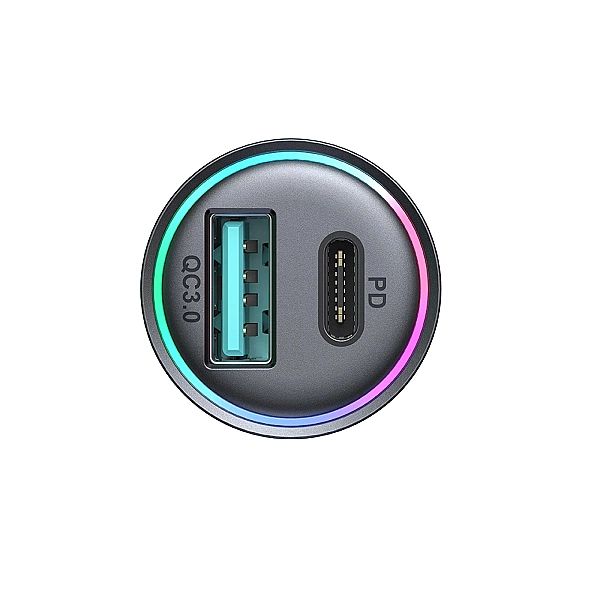 Mini ładowarka Joyroom JR-CCN04/60W USB-A USB-C - czarna