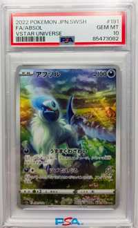 Pokemon karta Absol 191/172 s12a V Star Universe Japanese PSA 10