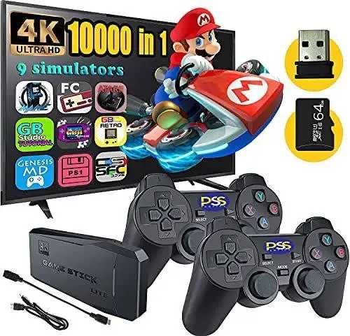 Игровая приставка M8 64gb Mini Game Stick 4K HDMI + 2 джойстика