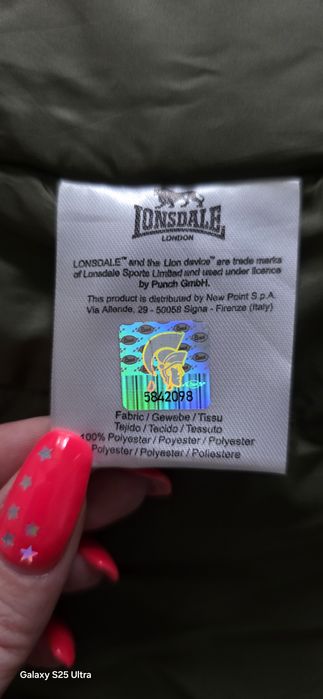 Куртка євро зима Lonsdale, нова