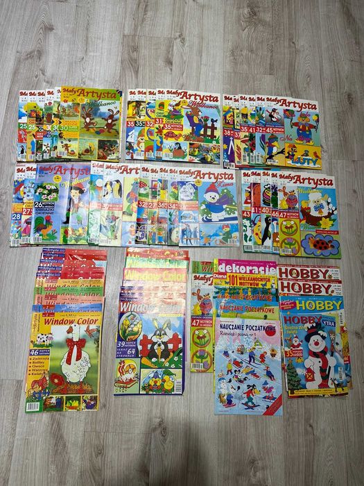 61 szt. Mały Artysta Window Color Hobby gazetka czasopismo dekoracje