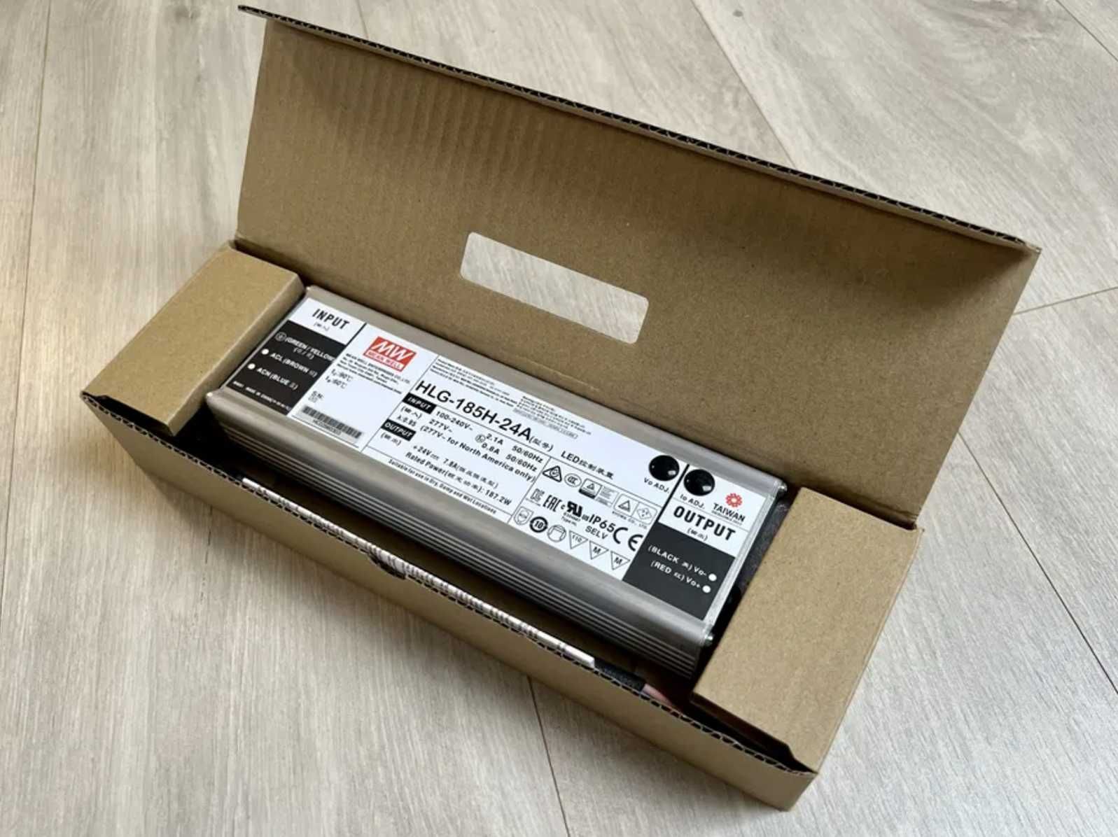 NOWY zasilacz LED Mean Well HLG-185H-24A 185W 24V 7.8A MeanWell