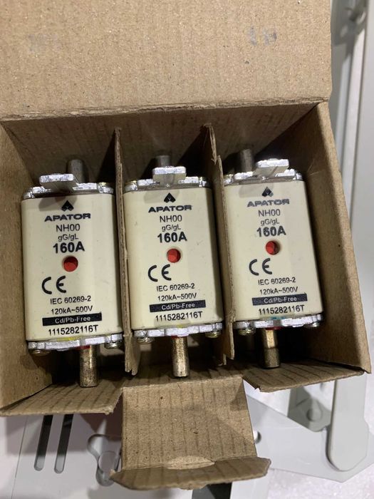 Запобіжник ETI NH-00/GG  160A 500V KOMBI