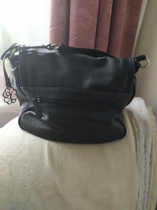 Torebka czarna skóra ekologiczna