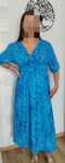 Elegancka niebieska sukienka maxi L/XL