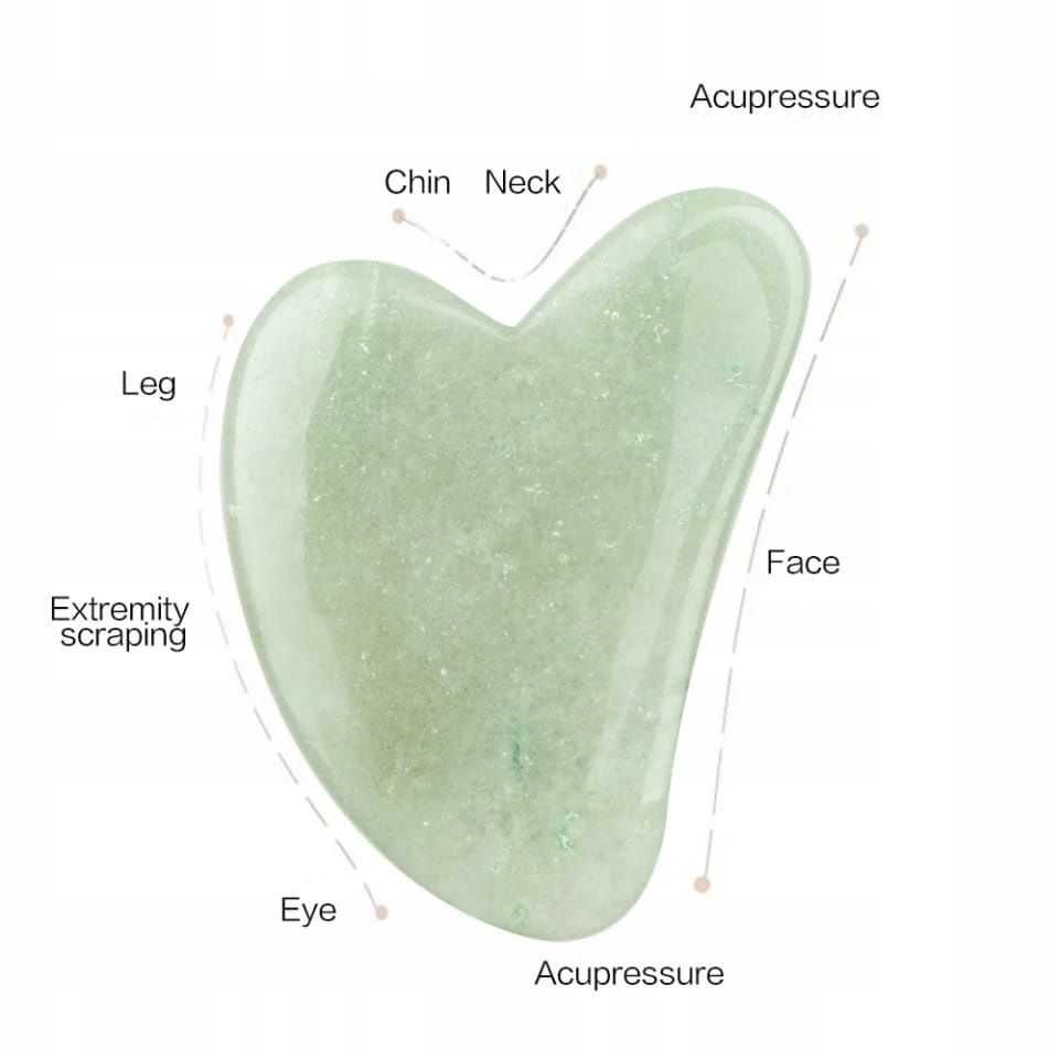 Masażer roller kamień gua sha kit
