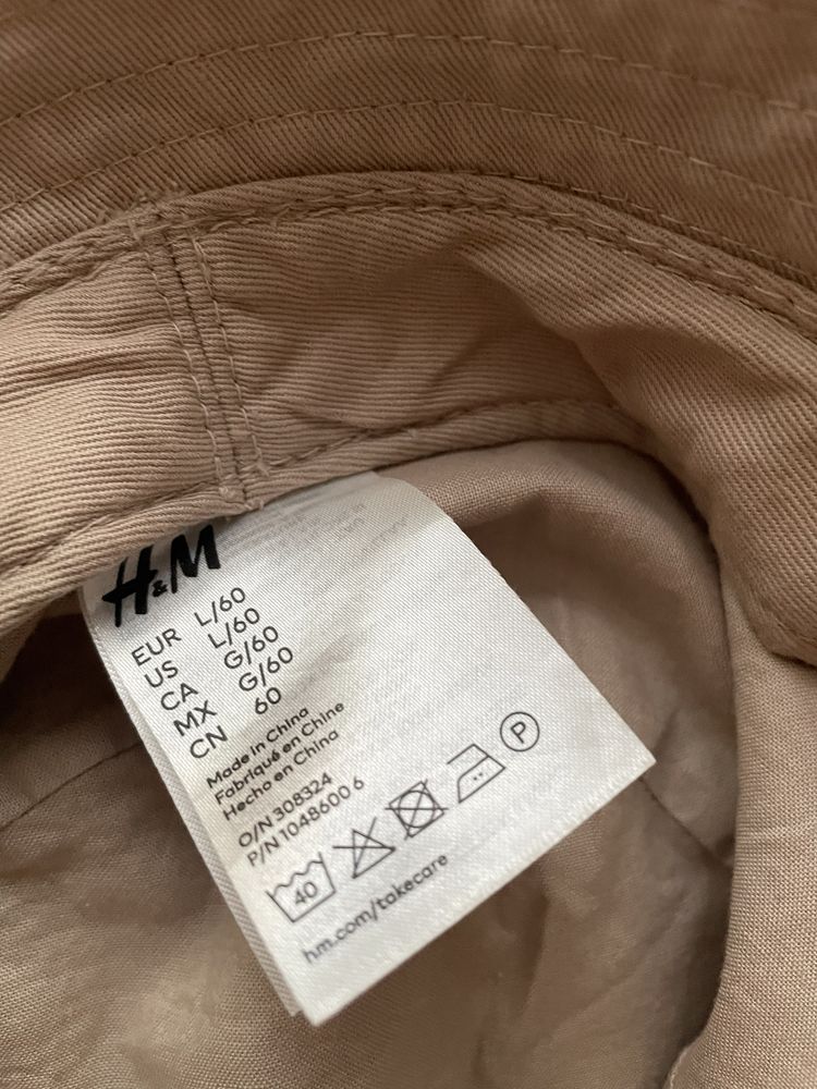 Czapka na słońce kapelusz  h&m roz 60 cm