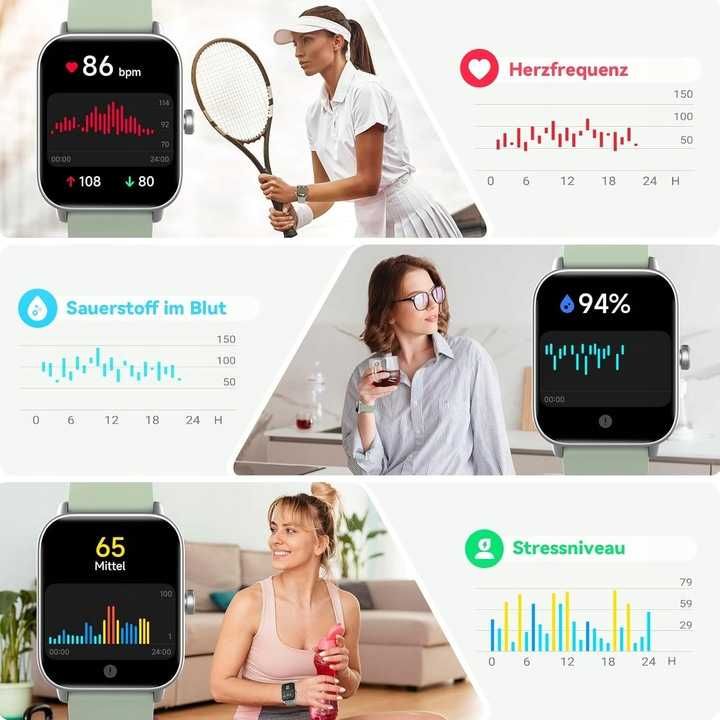 Smartwatch IDW19 Bluetooth Call Fitness  kompatybilny z Androidem, iOS