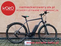 Rower elektryczny crossowy CUBE koła 28 SHIMANO DEORE okazja aluminium