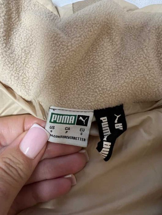 пуховик пуффер бежевий зимовий Puma