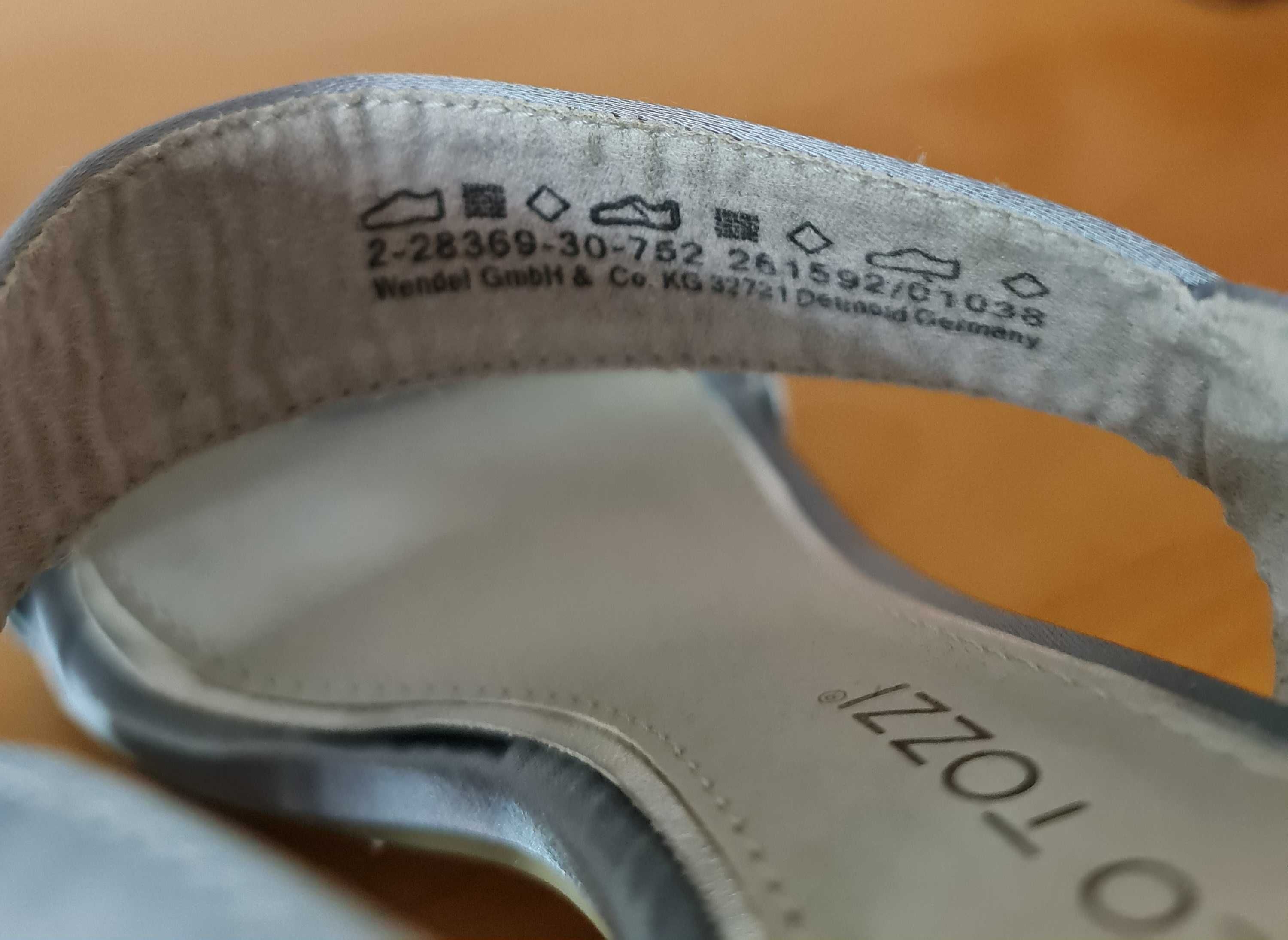 Marco Tozzi * eleganckie sandały na obcasie * 38/24,5 cm