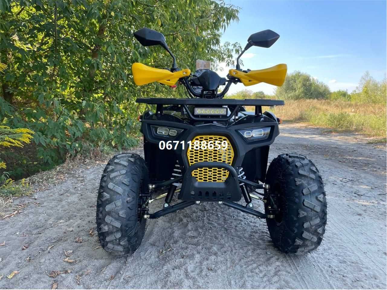 Квадроцикл FORTE ATV 125 Р жовто-блакитний+доставка+гарантія