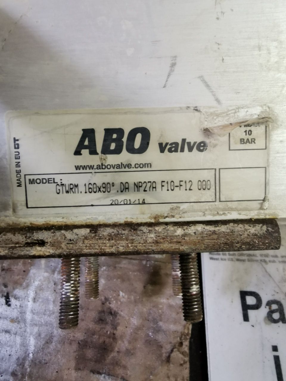 Zawór klapowy z słownikiem ABO valve