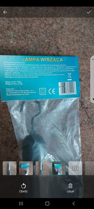 Lampka wisząca Led świetlówka Fluoroscencyjna nowa