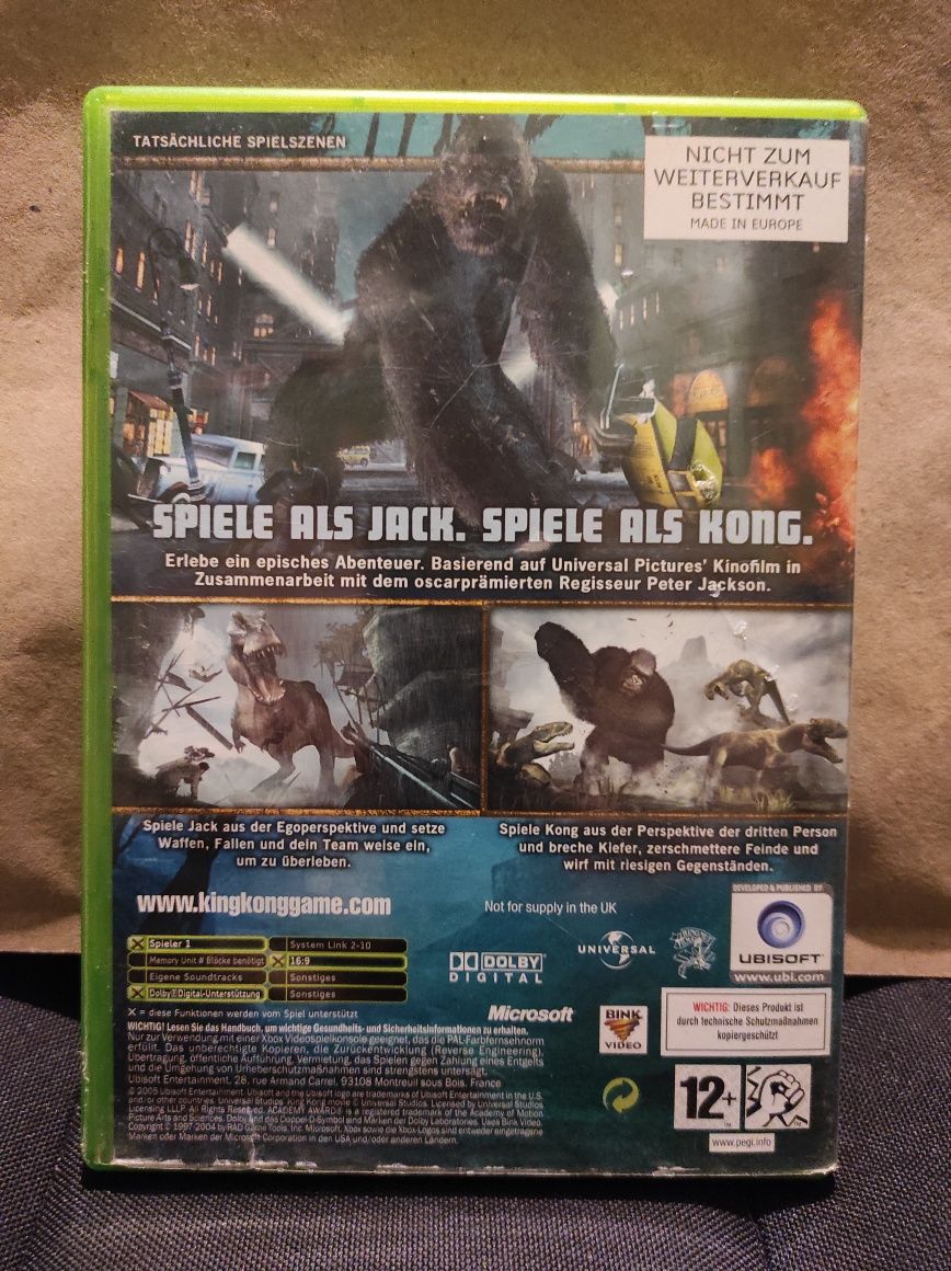 King Kong Gra XBOX