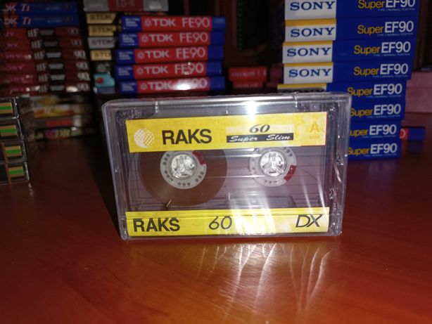 Аудіокасета RAKS DX 60 (bulk) запакована, в наявності