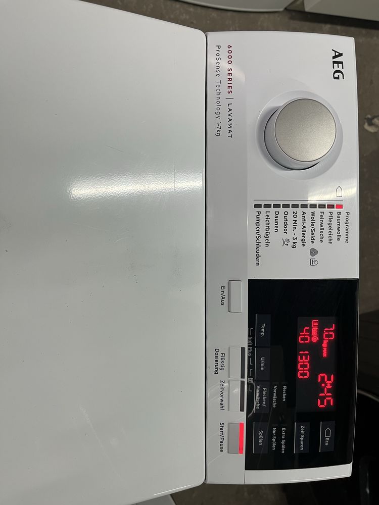 Pralka AEG 7kg 40cm 1400ob A++ |12msc |BD stan |Dowóz