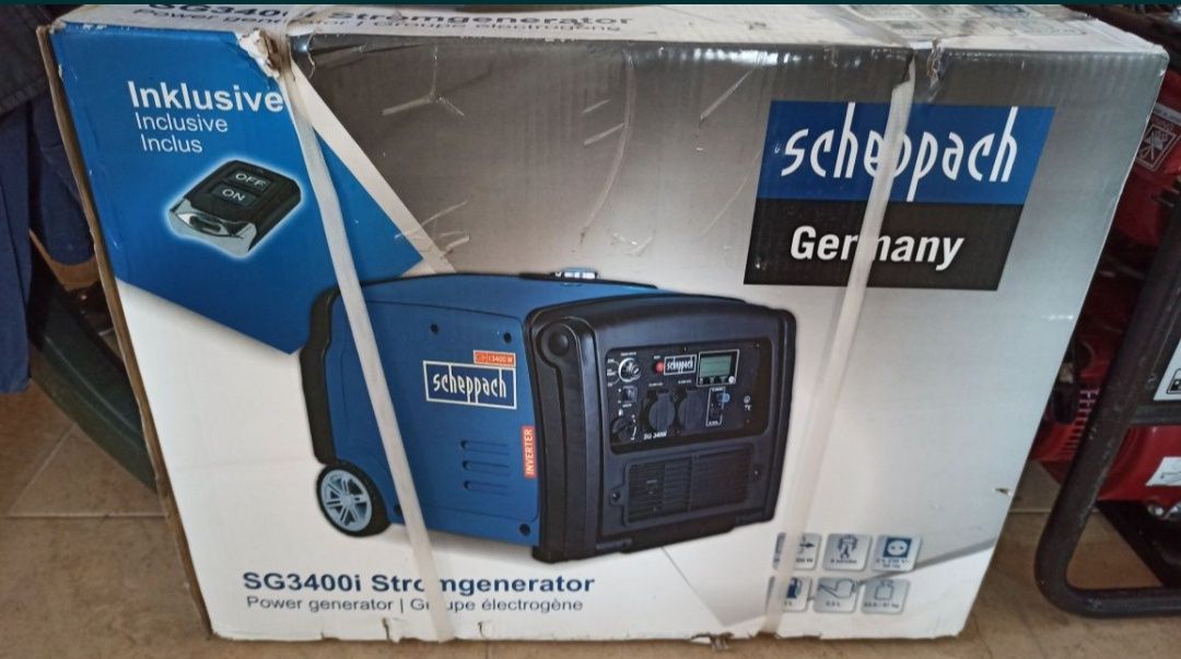 Инверторный генератор інверторний Scheppach SG3400i с пультом ДУ