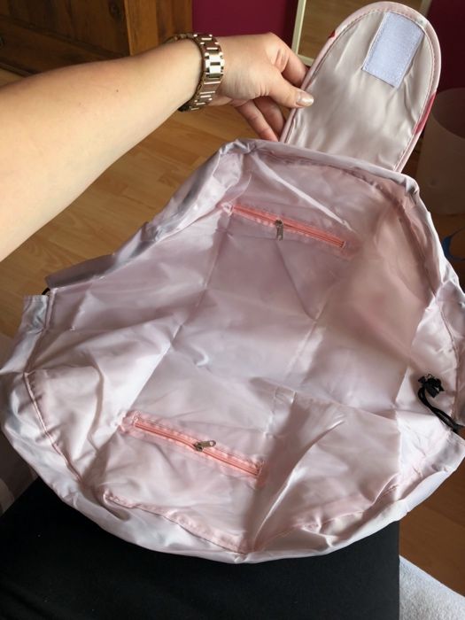 nowa kosmetyczka różowa we flamingi