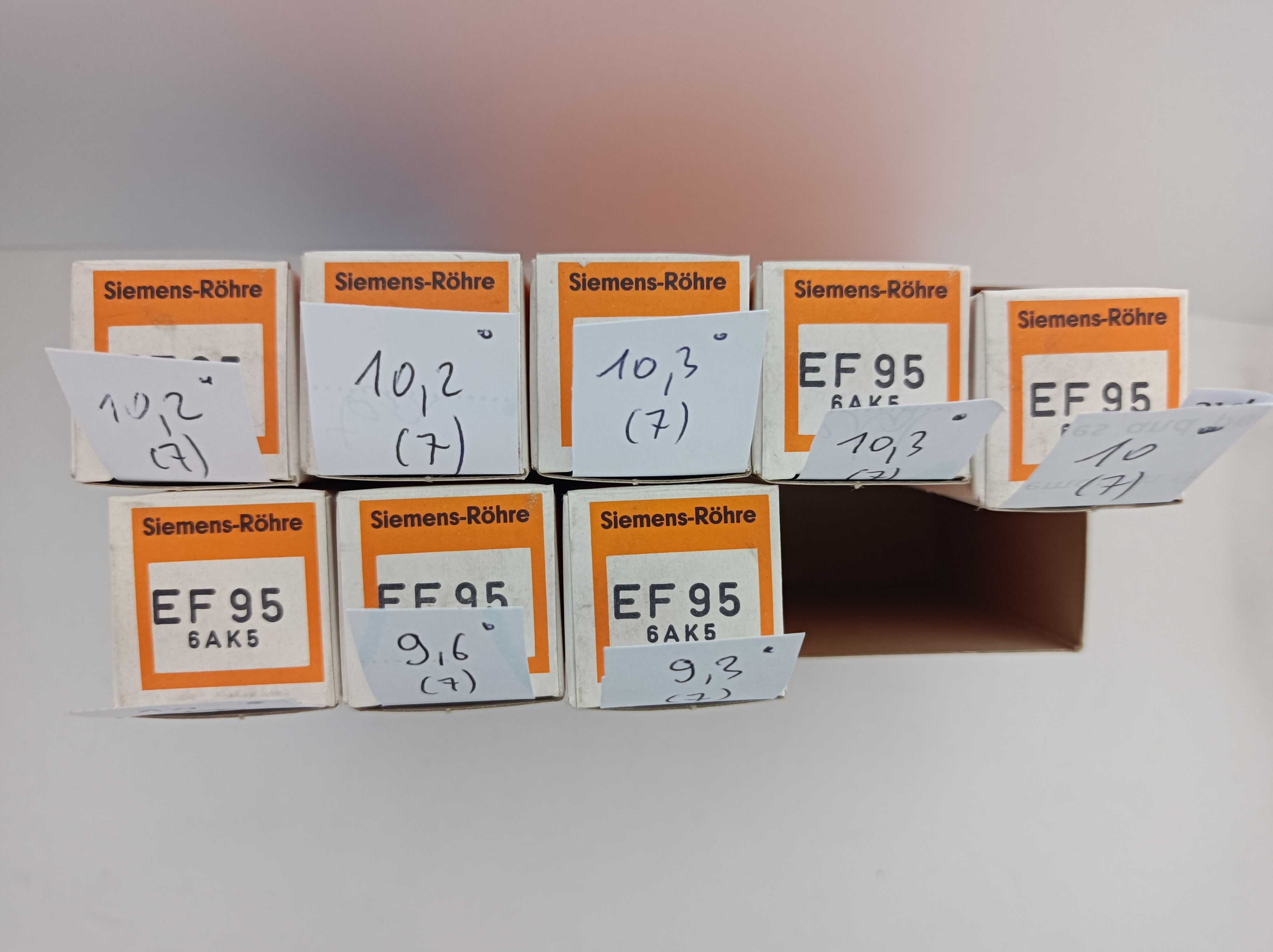 lampy Siemens EF95 6AK5 5654 ~ 6J1~ 6Ż1P dwie kwadry=oktet nowe NOS