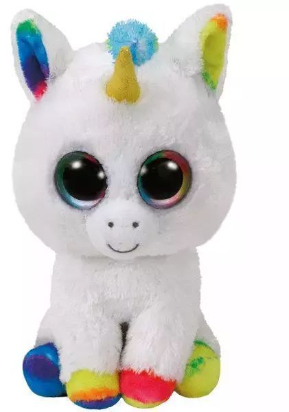 Ty Beanie Boos. Biały jednorożec Pixy, 15 cm. Ty Inc.