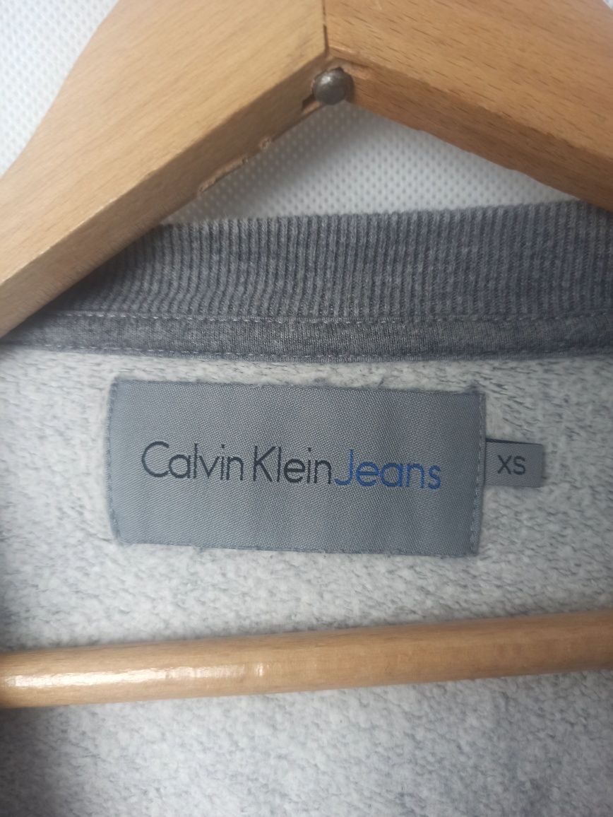 Calvin Klein Jeans szara bluza crewneck XS