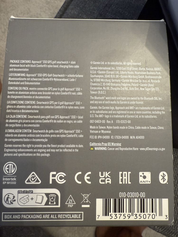 Garmin Approach S50 Novo