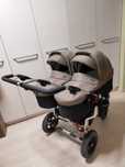 Коляска для двойни TFK Twin Adventure + автокресла Britax-Romer