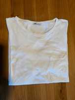 T-shirt męski Zara biały z kieszonką XL regular