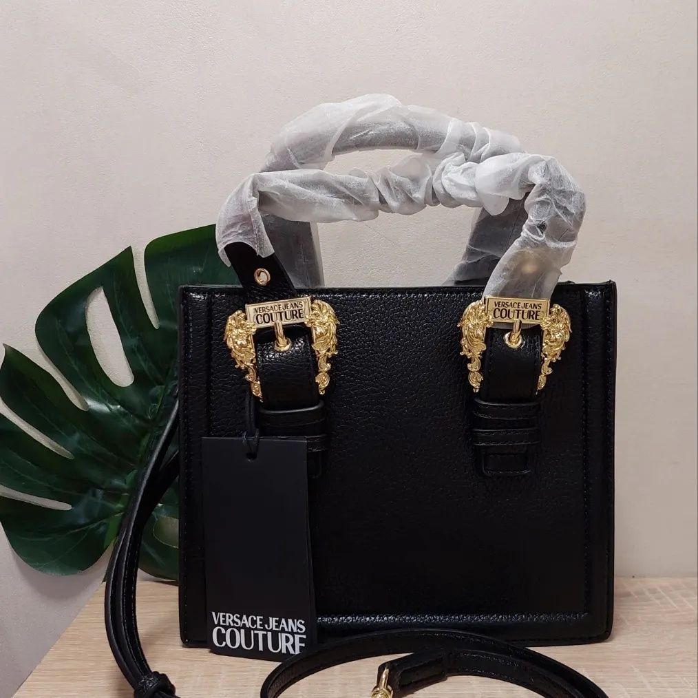 Чорна класична сумка кросбоді Versace Jeans Couture оригинал